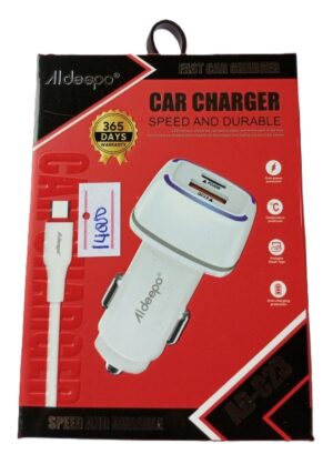 Aldeepo Fast Car Charger Model AD-C23 (New)