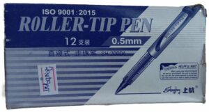 Shanghang Roller-tip Pen Liquid ink 0.5mm rollerball pen Blue-( 12PCS) ( New)