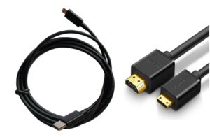 Mini HDMI to HDMI Cable (New)