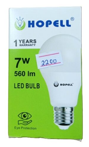 Hopell 7W led bulb with Edison Screw Cap ( New)