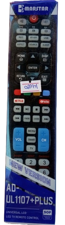 Imarstar Universal  TV Remote led Tv remote AD-UL1107+Plus ( new)