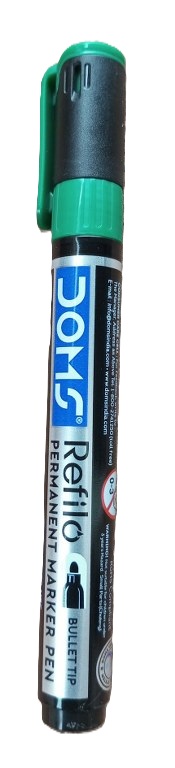 Doms Refilo Refillable Permanent Markers Green ( New)