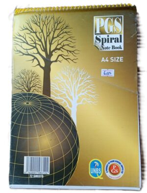 A4 Shorthand Spiral Notebook Spirals on width ( New)
