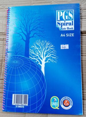Spiral A4 Notebooks  spirals on the Length( New)