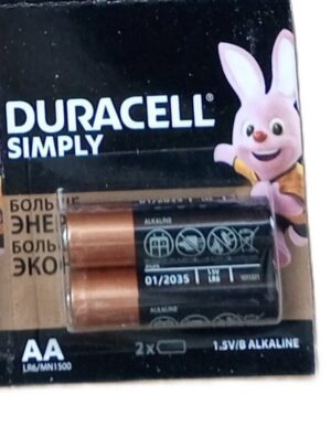 Duracell AA Battery pair Product of Belgium ( New)
