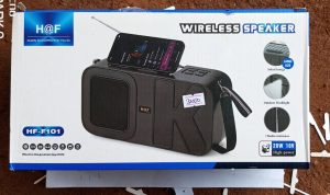 H&F Wireless Bluetooth Speaker HF-F101 with Radio and Solar Panel ( New)