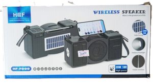 H&F Wireless Bluetooth Speaker HF-F999 with Radio and Solar Panel ( New) (Copy)