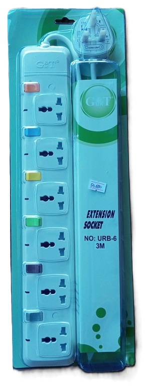 G&T Original Power Extension URB-6 3m 3A ( New)