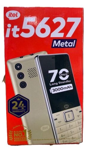 Itel it5627 Dual SIM Button Mapesa Phone with 3000mah Big Battery metal ( New)