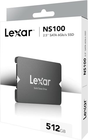 Lexar NS100 512GB 2.5” (SATA 6Gb/s SSD,) Solid State Drive, Up to 550MB/s ( New)