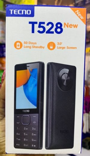 Tecno T528 new , 3.0'' Screen, Big battery Dual SIM Button phone Mapesa Phone ( New)