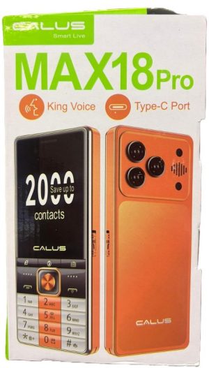 Calus Max18 Pro Dual SIM Button Mapesa Phone good Voice with Type C Port( New)