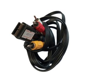 RCA to AV Video Audio TV Scart Cable Lead for PS1 PS2 PS3 ( Refurbished )