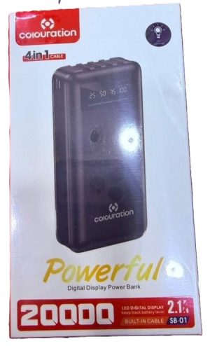 Colouration SB-01 Potable Power Bank power bank with 20000mAh power bank with four Usb Cables attached  (New)