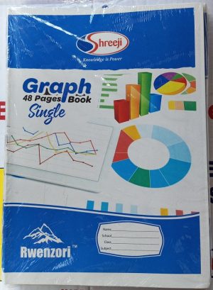 Shreeji Graph Book 48 pages single Sided A4 Graph Book ( New)