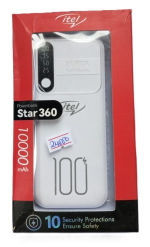Star360 Itel Power Bank powerbank with 10000mAh fast charging (New )