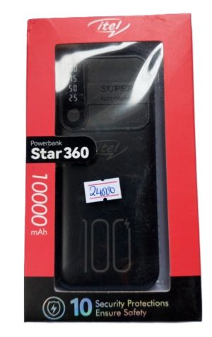 Star360 Itel Power Bank powerbank with 10000mAh fast charging (New )