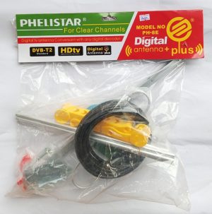 Phelistar Complete TV Digital AERIEL Antenna + plus universal Remote Model NO PH-8E (new)