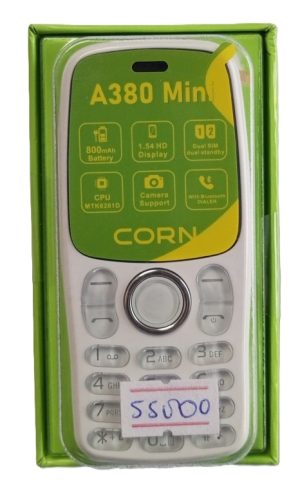 Corn A380, 800mAh Battery Dual SIMs  Button Mapesa Phone (New)