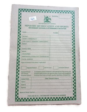 Secondary School Attendance Register ( New)