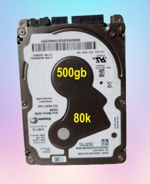 Seagate 500gb laptop Sata SSHD Hard Disk Slim 24% Health but working Pefectly  ( refurblished)
