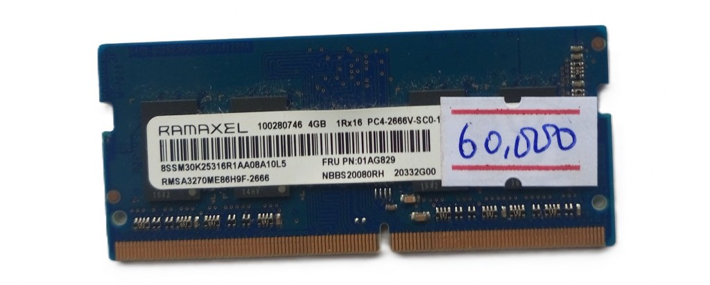 Ramaxel 4gb DDR4 PC4 1Rx16 Laptop Ram ( Refurbished )
