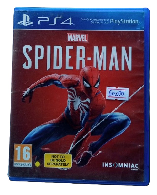 Marvel Spiderman PS4 Disk Game ( Refurbished)