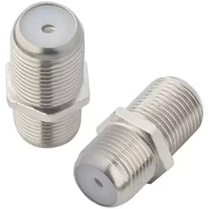 F Type Cable Female Connector 5 Pieces RG6 Connector F Female To F Female Adapter Female To Female Coaxial Adapter TV Antenna Adapter F Female Connector For TV Antenna F Type Coupler Female To Female Adapter ( New)